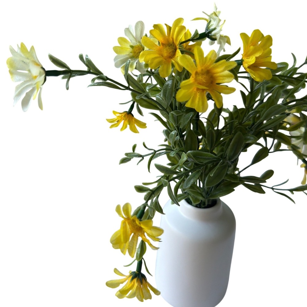 trueliving Faux Floral Arrangement Home Decor OS Yellow Excellent Daisy Vase